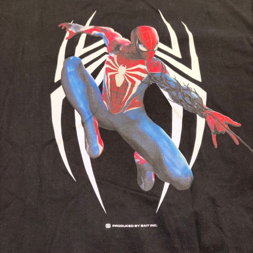 Marvel Spider-Man 2 Graphic Tee BAIT Mens 2XL Black BAIT x Marvel